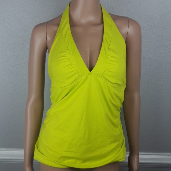 neon green tankini